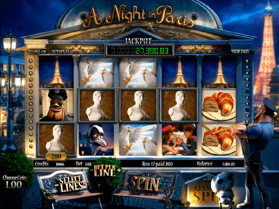 BetSoft A Night In Paris JP Screenshot