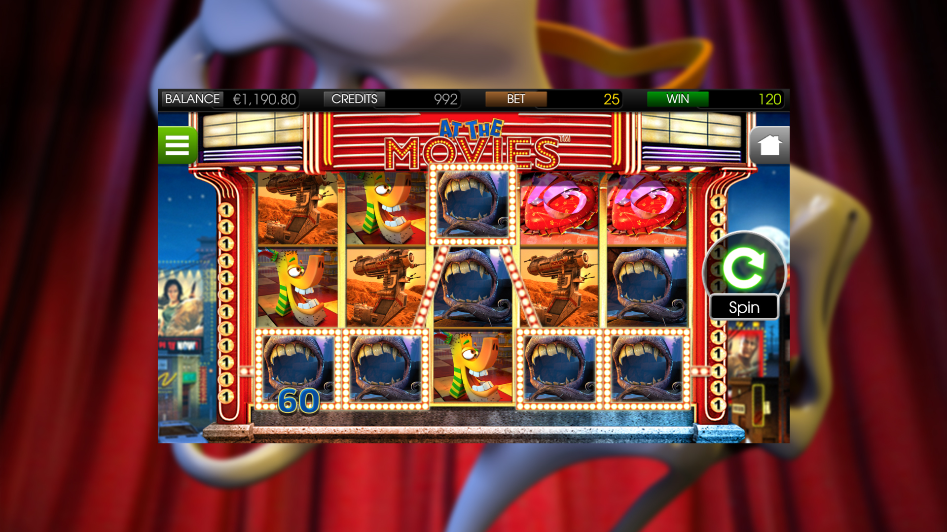 BetSoft At The Movies Screenshot