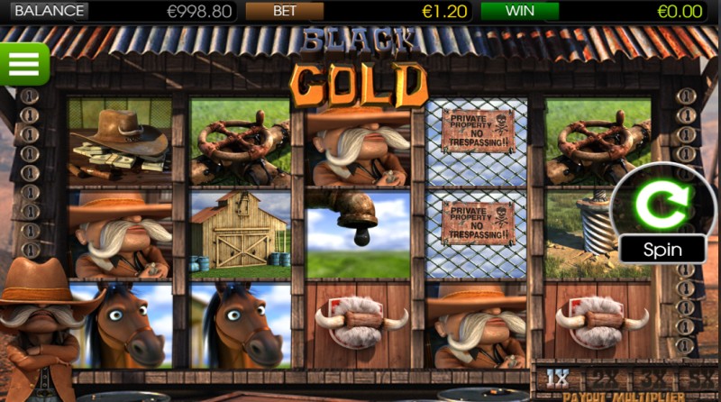 BetSoft Black Gold Screenshot