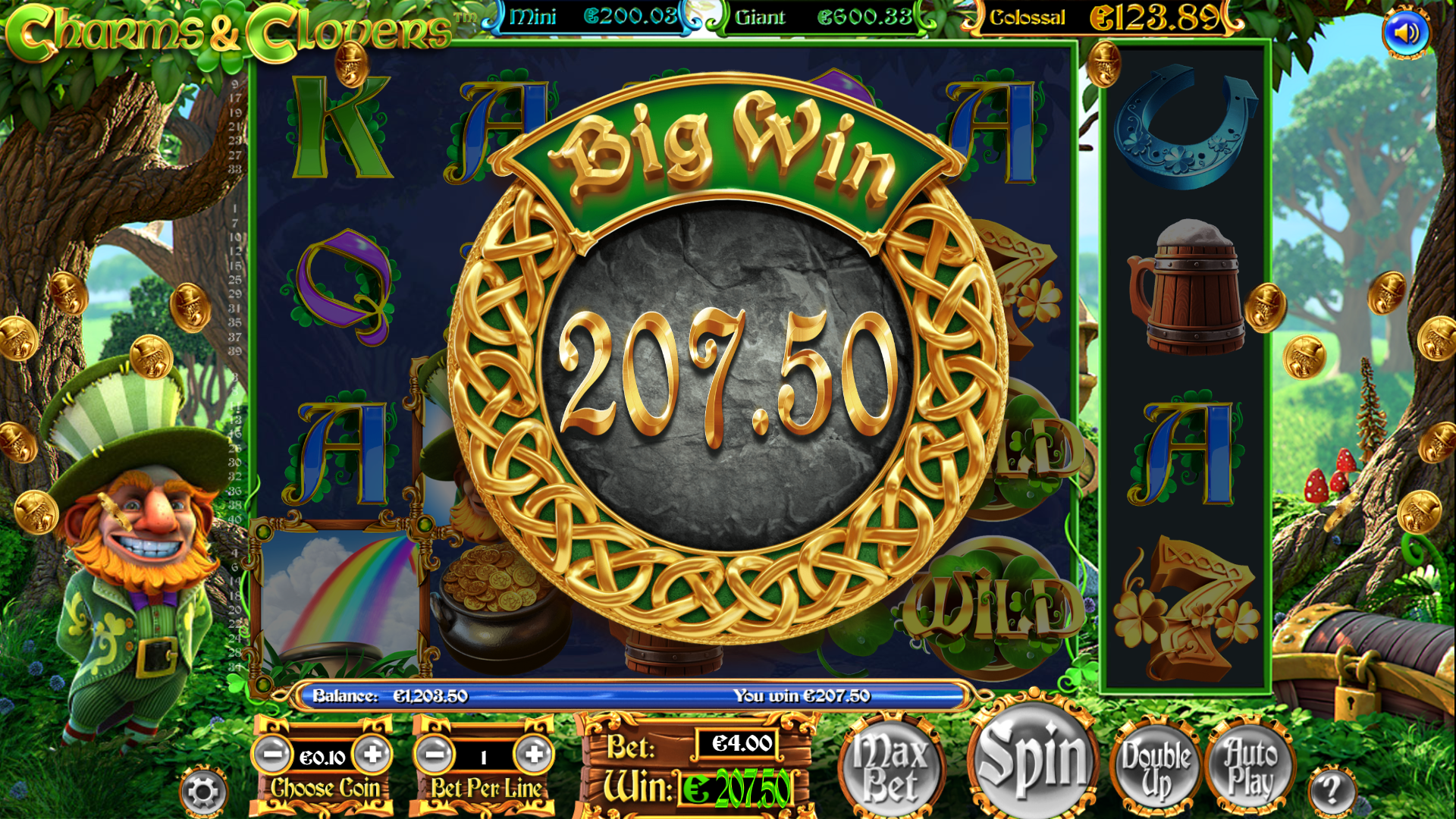 BetSoft Charms & Clovers Screenshot