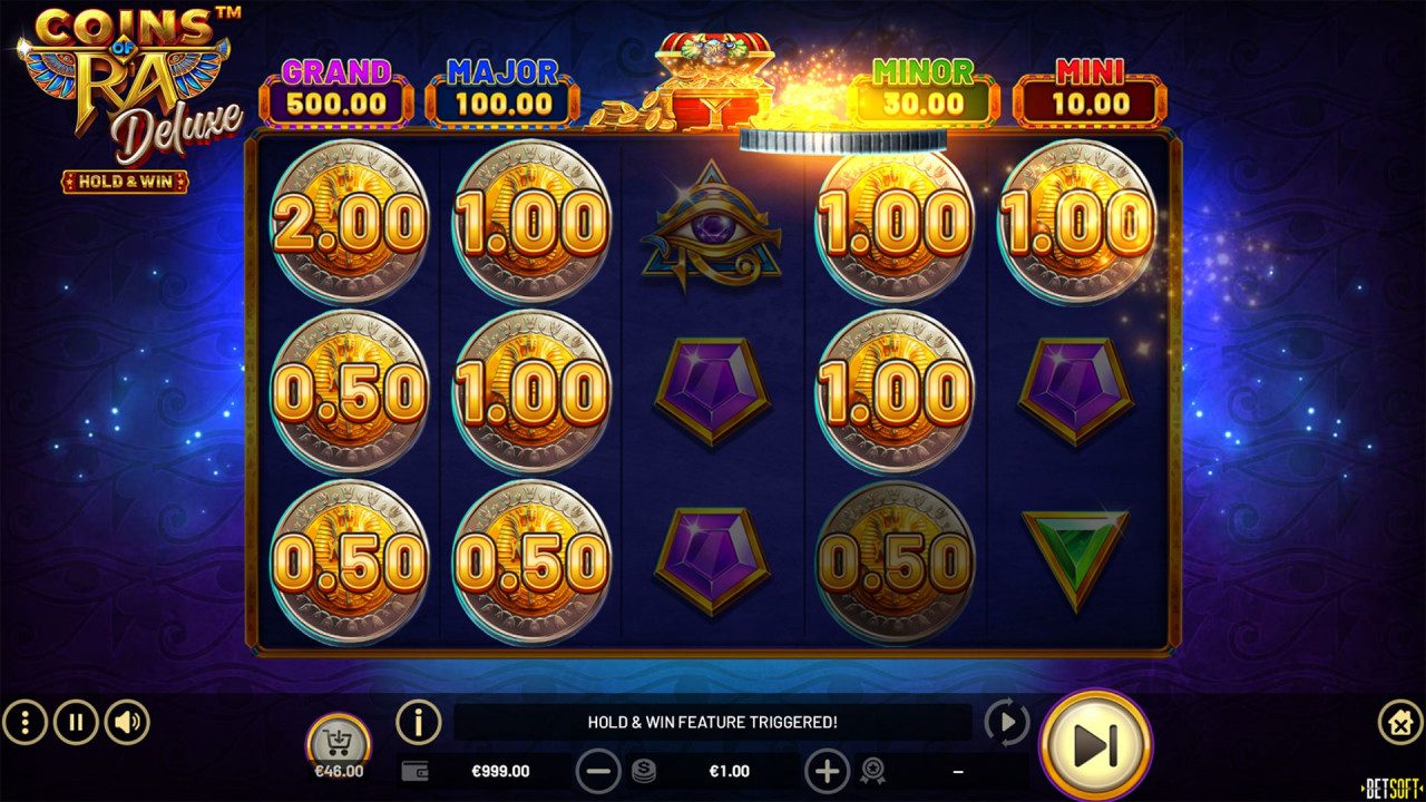 BetSoft Coins of Ra Deluxe Screenshot