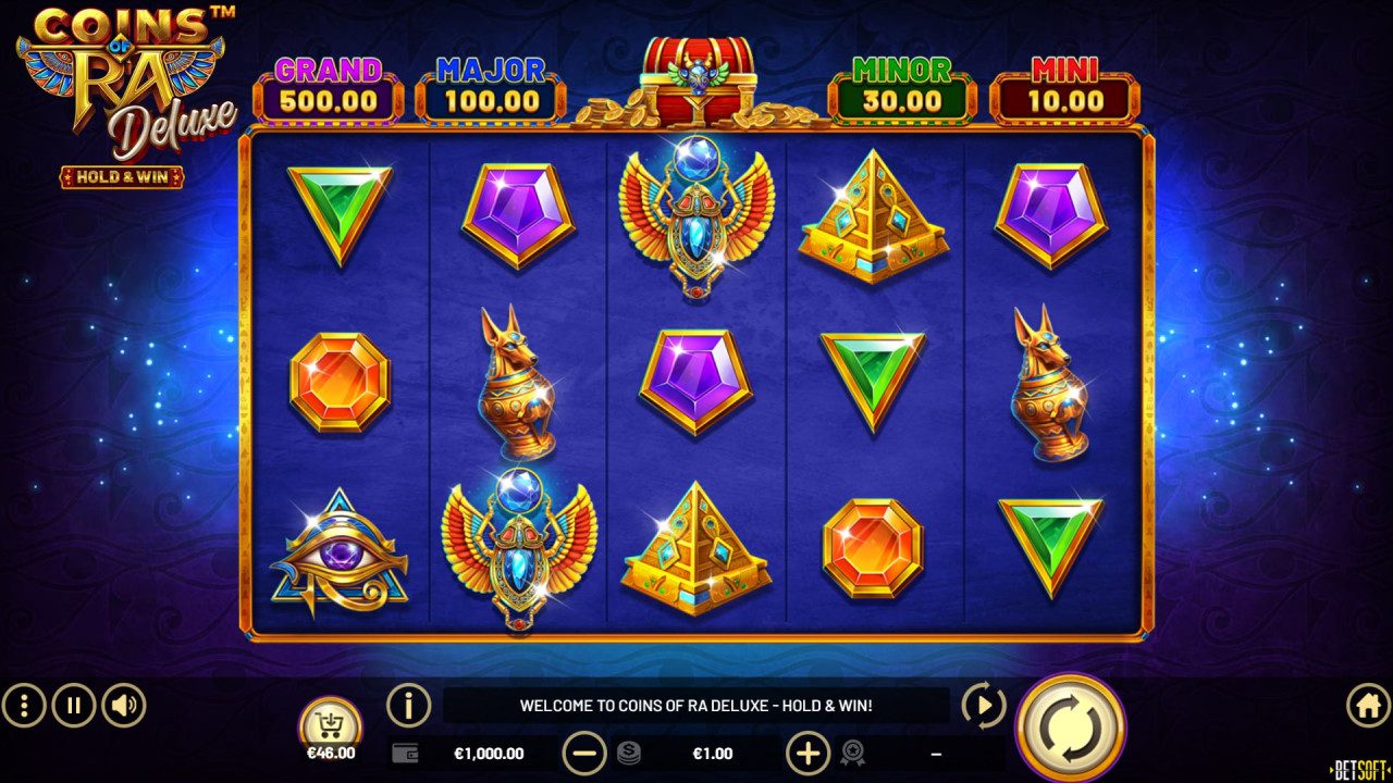 BetSoft Coins of Ra Deluxe Screenshot
