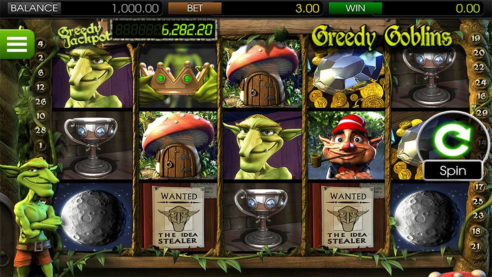 BetSoft Greedy Goblins Screenshot
