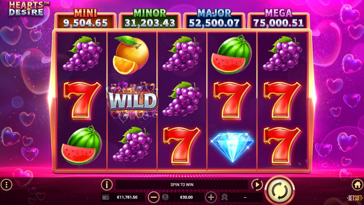 BetSoft Hearts Desire Screenshot