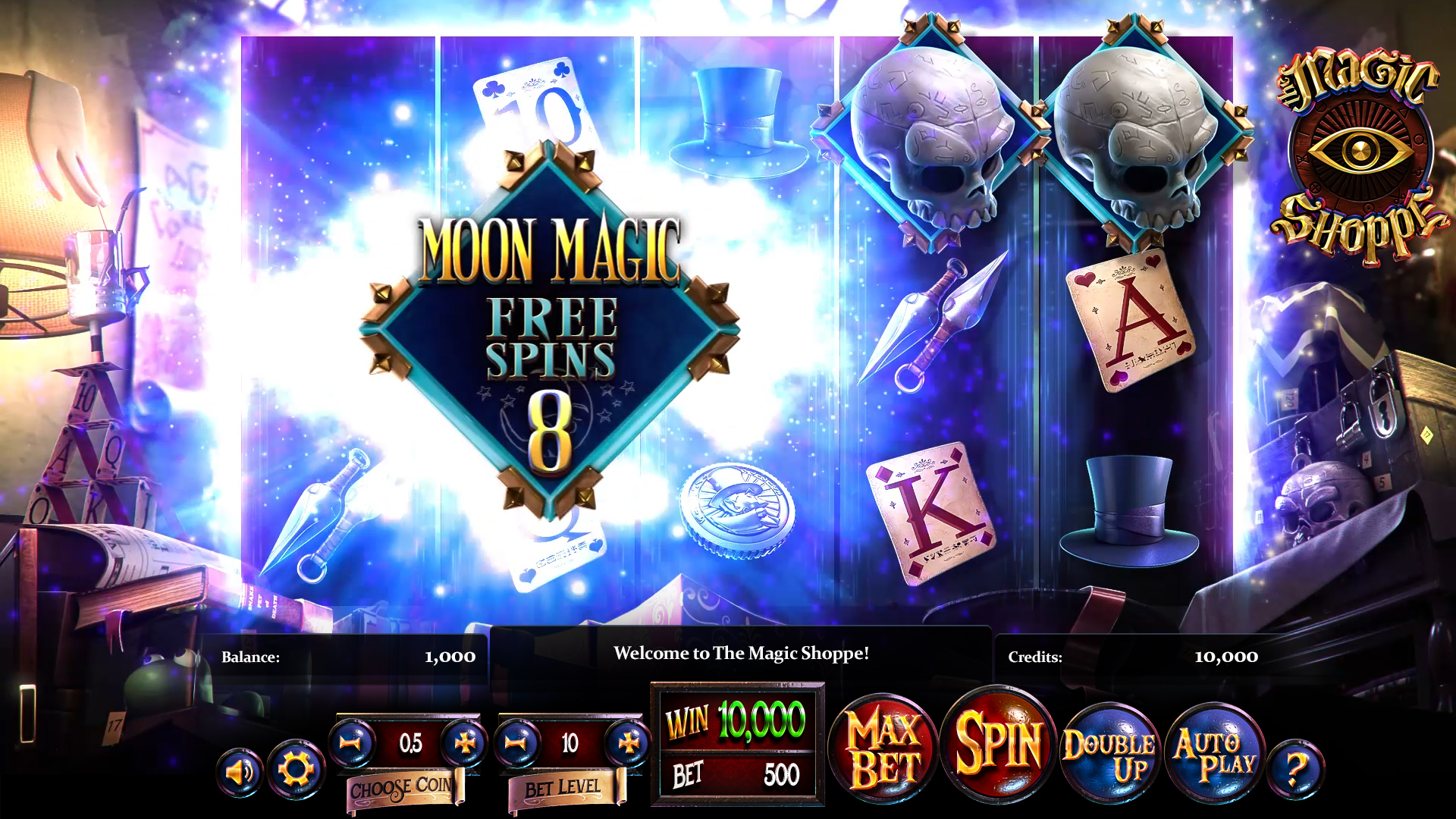 BetSoft Magic Shoppe Screenshot