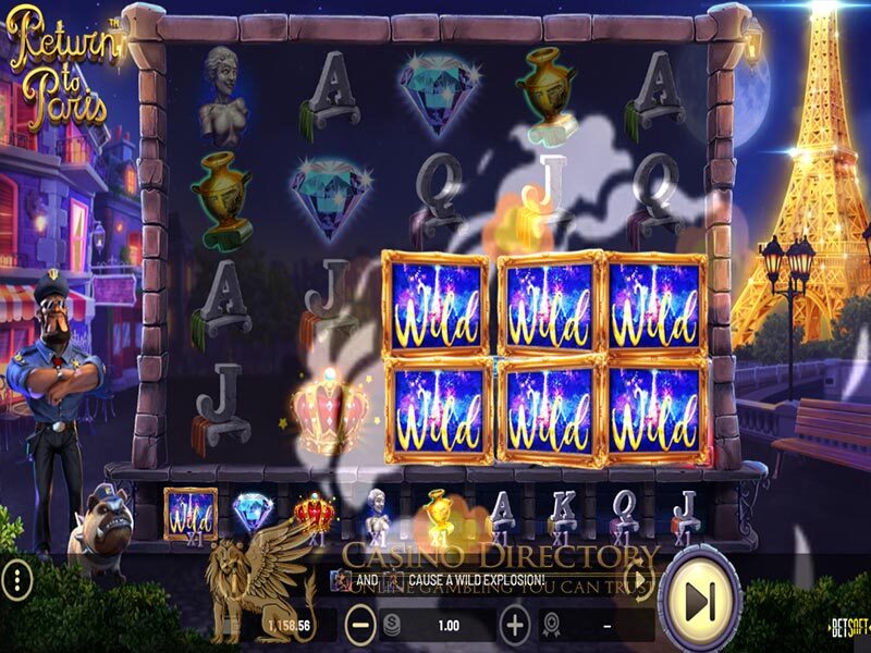 BetSoft Return to Paris Screenshot