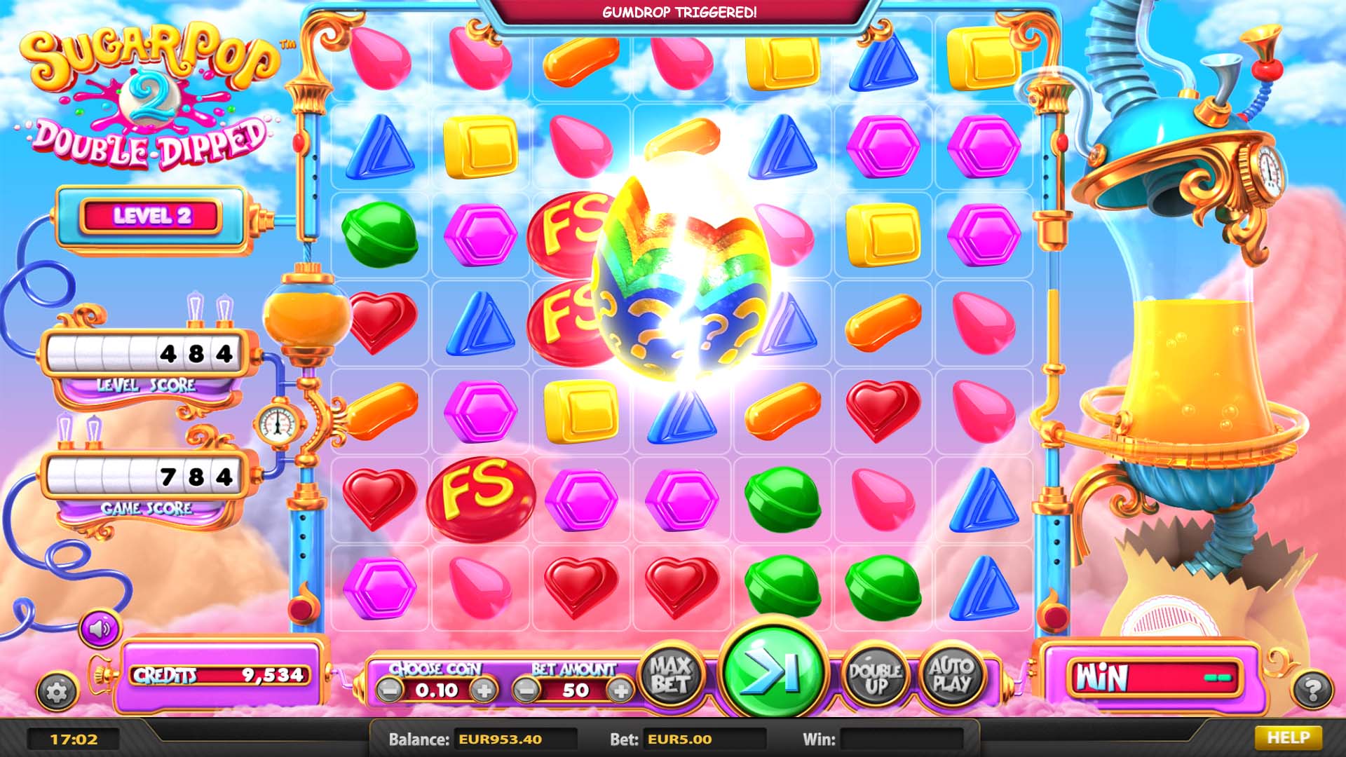 BetSoft Sugar Pop 2 Double Dipped Screenshot
