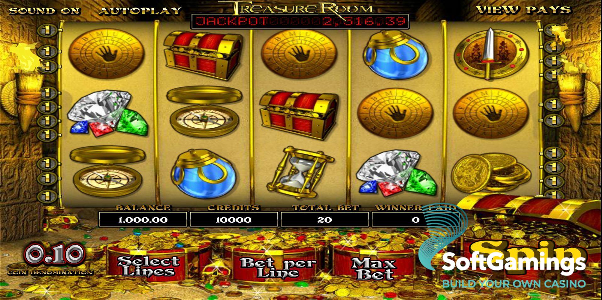 BetSoft Treasure Room Screenshot