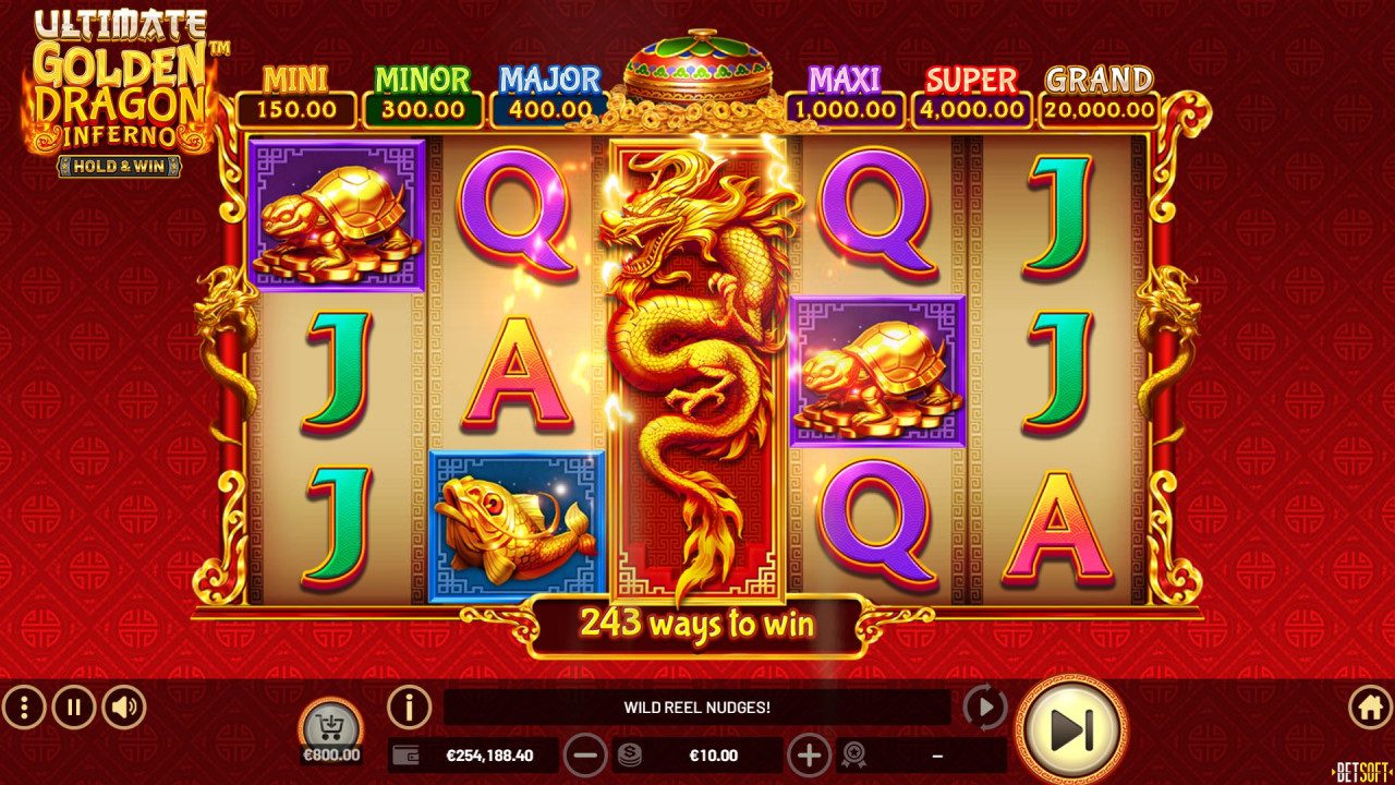 BetSoft Ultimate Golden Dragon Inferno Screenshot