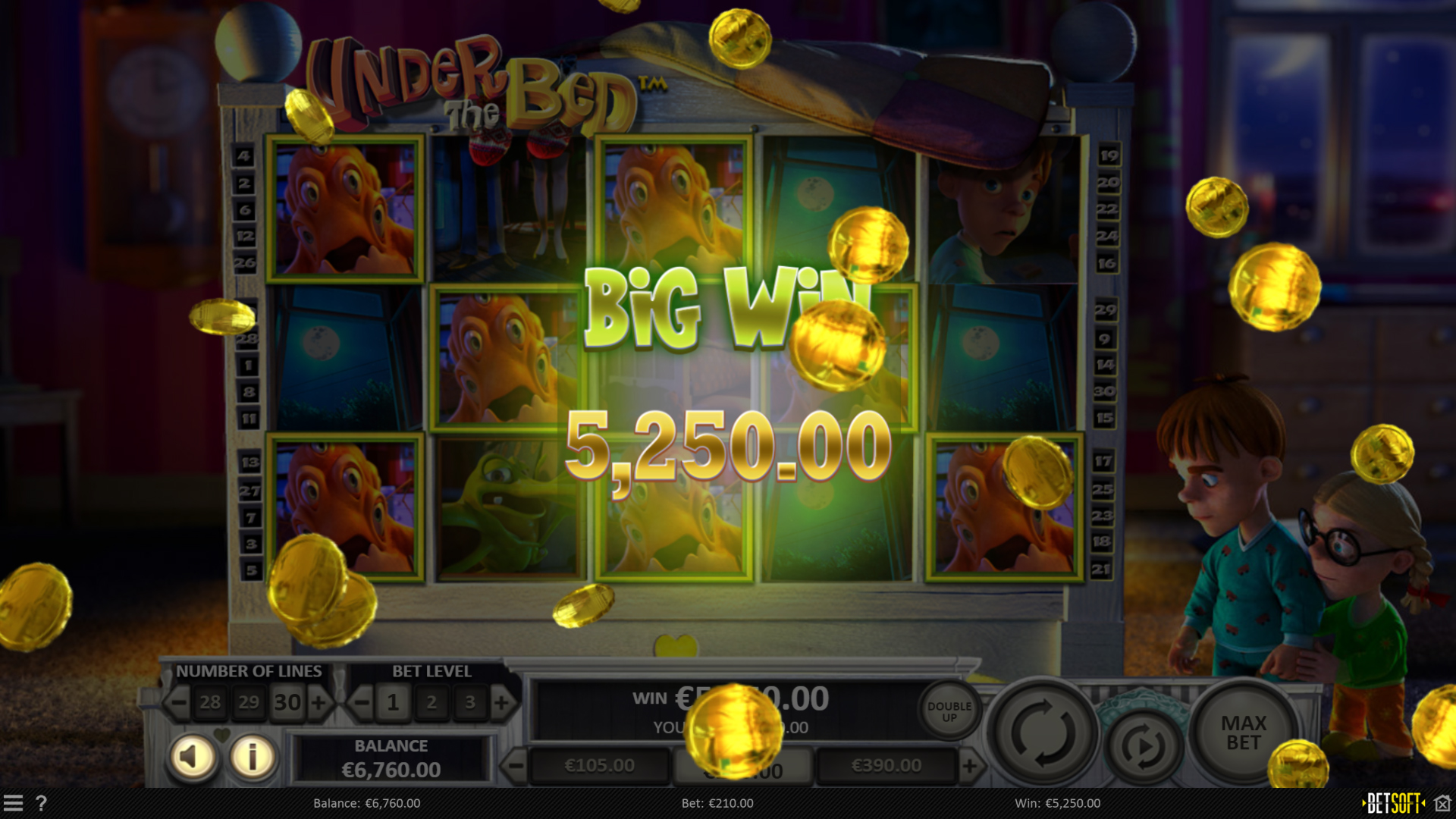 BetSoft Under the Bed Screenshot