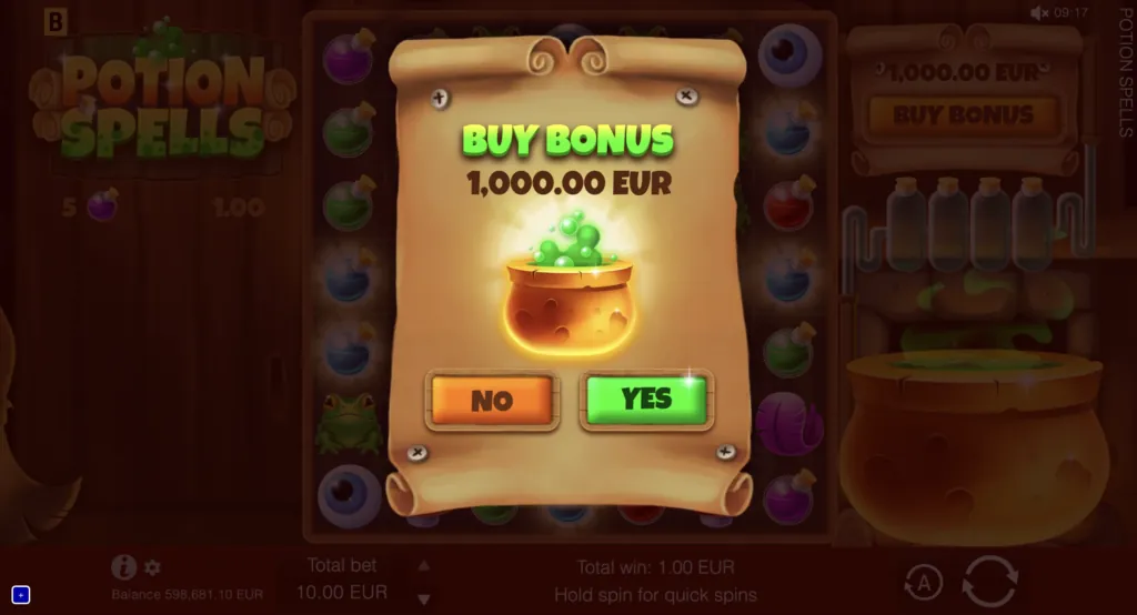 BG Potion Spells Screenshot