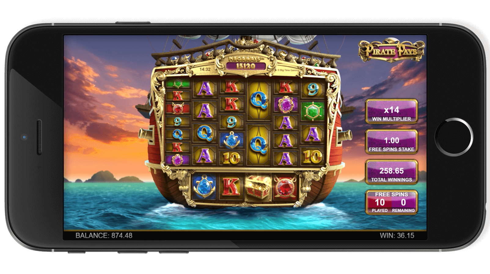 Pirate Pays Megaways Screenshot