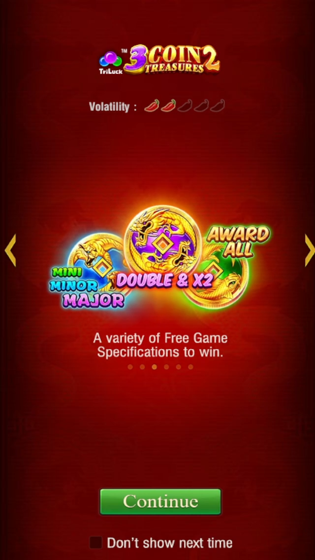 JILI 3 Coin Treasures 2 Screenshot