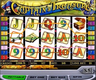 Captains Treasure Progressive Screenshot