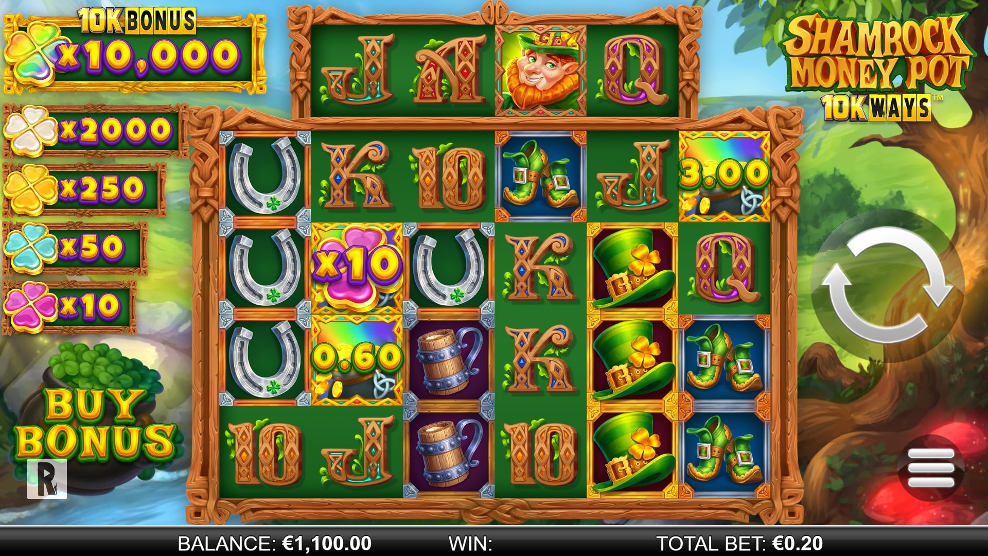 Shamrock Money Pot 10K Ways Screenshot