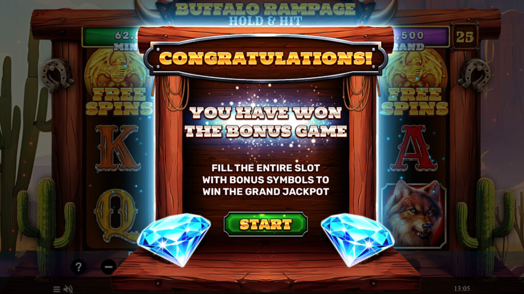 SP Buffalo Rampage Hold & Hit Screenshot